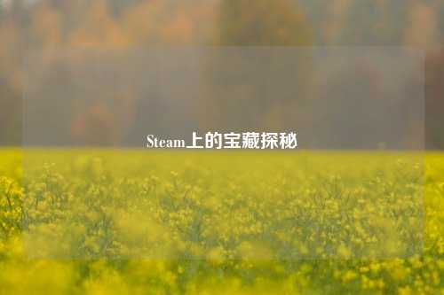 Steam上的宝藏探秘
