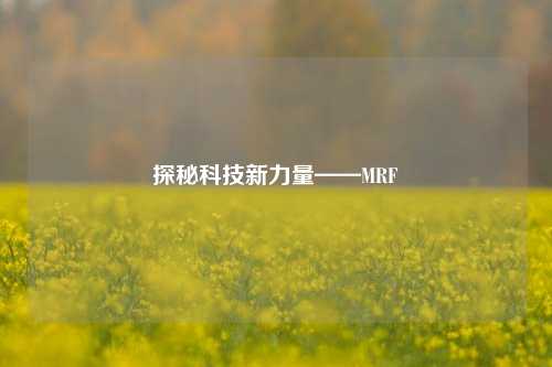 探秘科技新力量——MRF